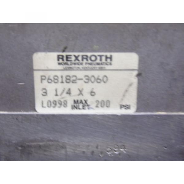 REXROTH Italy Korea PNEUMATIC CYLINDER P68182-3060, 3-1/4 X 6 L0998 200 PSI #6 image