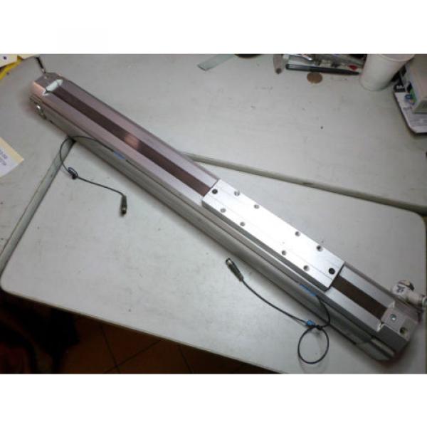 REXROTH RODLESS AIR CYLINDER - 40 bore x 370 - LINEAR ACTUATOR w/REED + FLOW sw #1 image
