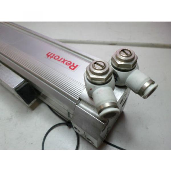 REXROTH RODLESS AIR CYLINDER - 40 bore x 370 - LINEAR ACTUATOR w/REED + FLOW sw #4 image