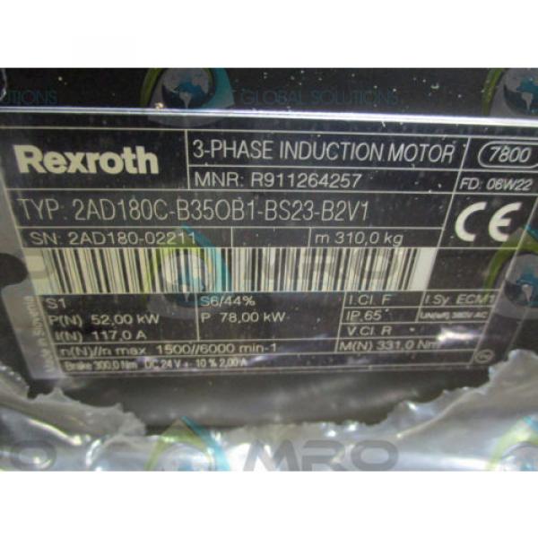 REXROTH 2AD180C-B35OB1-BS23-B2V1 3-PHASE INDUCTION MOTOR Origin IN BOX #6 image