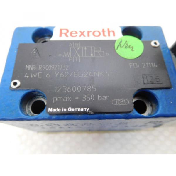 Rexroth France Egypt 4WE 6 Y62/EG24NK4, R900921732, Directional control valve 4/2 unused #2 image