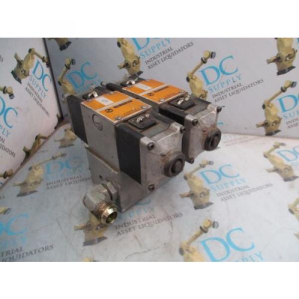 REXROTH 4WE10G21/AW110NZ4V 4 WAY SOLENOID VALVES WITH MANIFOLD ASSEMBLY #10 image