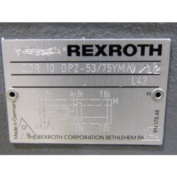 Rexroth France Singapore Pressure Reducing Valve ZDR 10 DP2-53/75YMV/12 #7 image