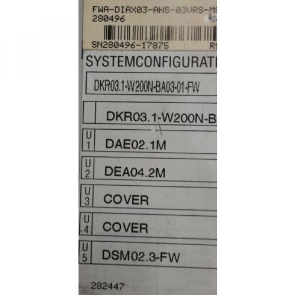 Rexroth Indramat DIAX03 DKR031-W200B-BE12-01-FW #2 image