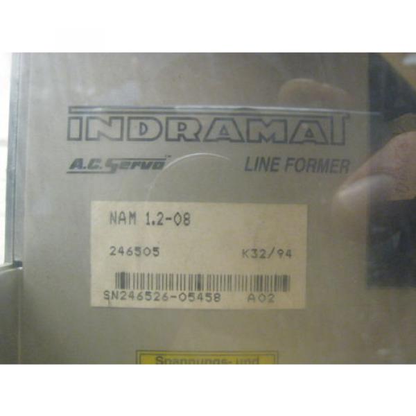 Rexroth Indramat NAM 12-08 AC Servo Drive Line Former Used Free Shipping #3 image