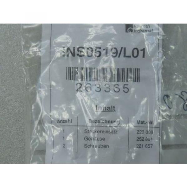 Rexroth Indramat INS0519/L01 Connector Stecker Kit 263365 #2 image