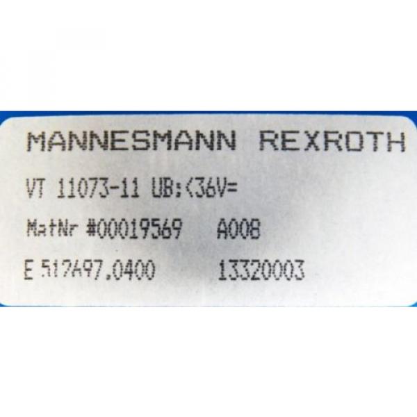 Mannesmann Australia Russia Rexroth VT 11073-11 VT11073-11 00019569 Kondensator Modul -unused/OVP #3 image