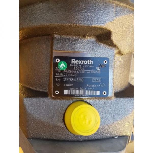 origin Rexroth Hydraulic Drive Piston Motor A6VE80HZ3/63W-VAL02000B Made in Germany #2 image