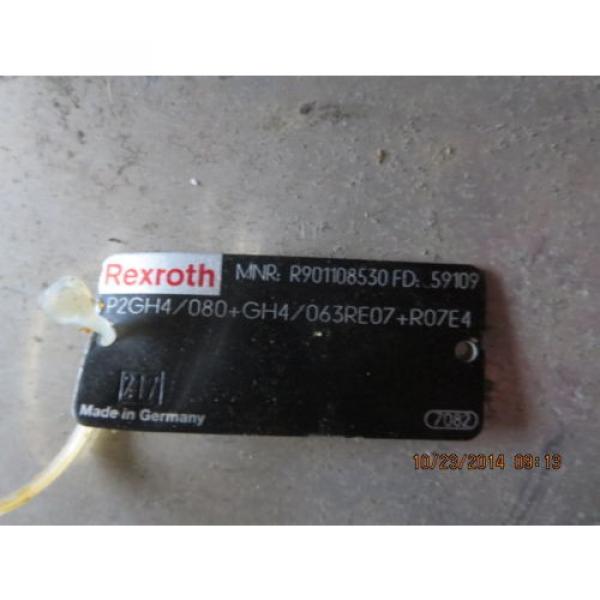 Rexroth Germany Greece Hydraulic Gear Pump P2GH4/080+GH4/063RE07+R07E4  Double Pump R901108530 #2 image
