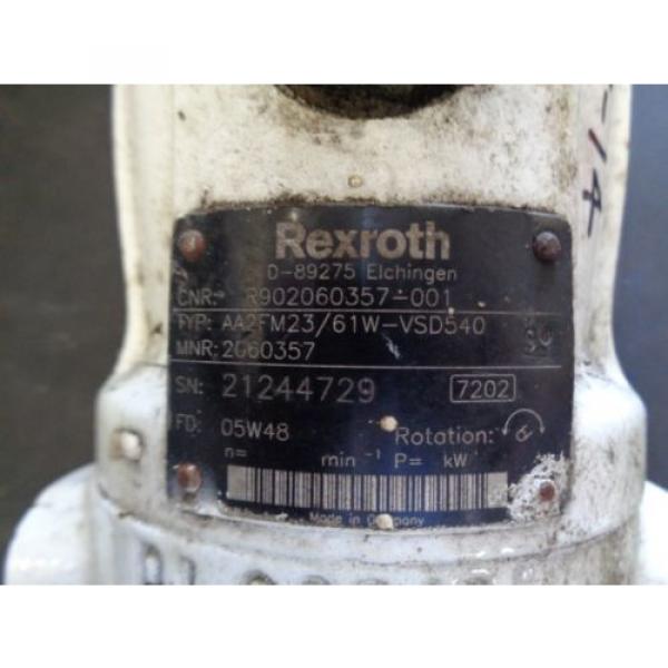 Rexroth hydraulic pumps AA2FM23/61W-VSD540 Bent axis piston R902060357-001 #3 image