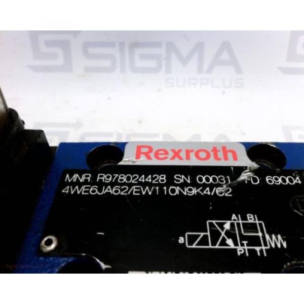 Rexroth R978024428 Directional Solenoid  Valve 4WE6JA62/EW110N9K4/62 #2 image