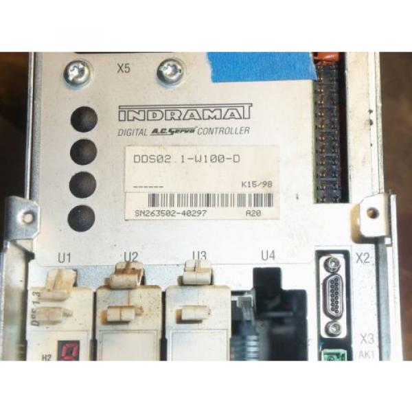 REXROTH INDRAMAT DDS021-W100-D POWER SUPPLY AC SERVO CONTROLLER DRIVE #21 #2 image