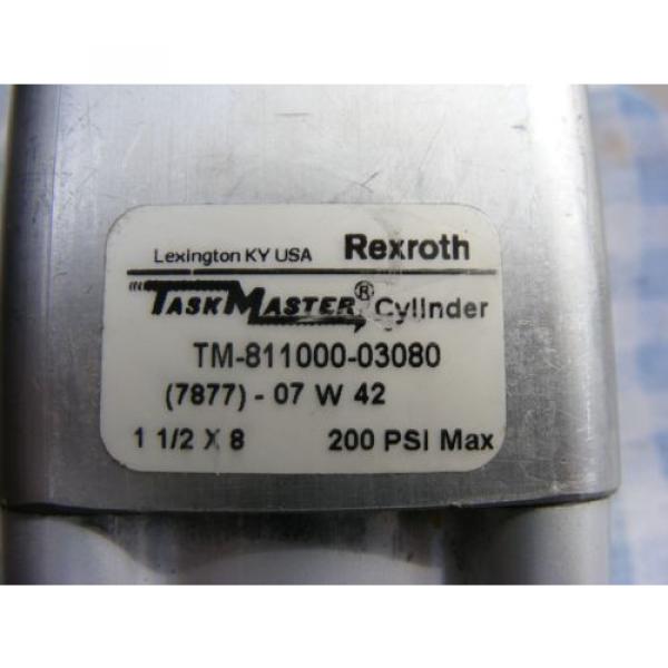 REXROTH Canada Australia TASK MASTER CYLINDER TM-811000-03080 1 1/2&#034;x8&#034; 200 PSI #5 image