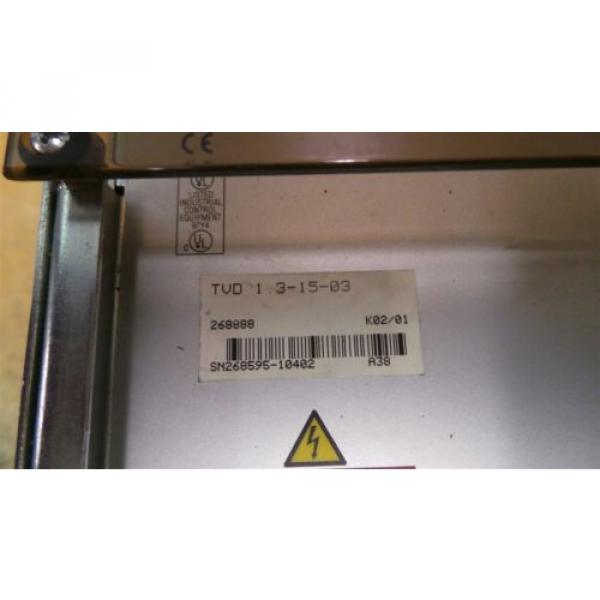 Rexroth Indramat Bosch TVD 13-15-03 AC Servo Power Supply #4 image