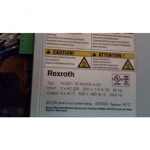 Rexroth Korea Canada IndraDrive HCS01.1E-W0005-A-03 #3 image