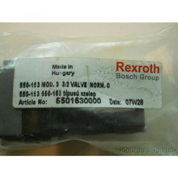 New Canada Germany Rexroth 3/2 Pneumatic Valve, Normally Open, 550-153, 5501530000 #2 image