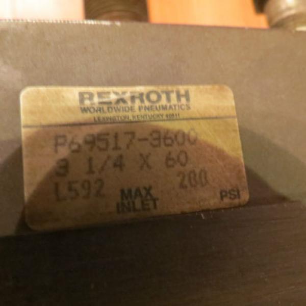 REXROTH India Greece CYLINDER, P69517-3600, 3-1/4 X 60, L592, MAX 200 PSI, STROKE 60&#034; #3 image