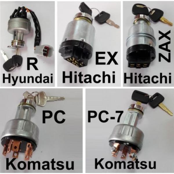 Hyundai R Hitachi EX  ZAX  Komatsu PC PC-7 starter Ignition Switch excavator #1 image