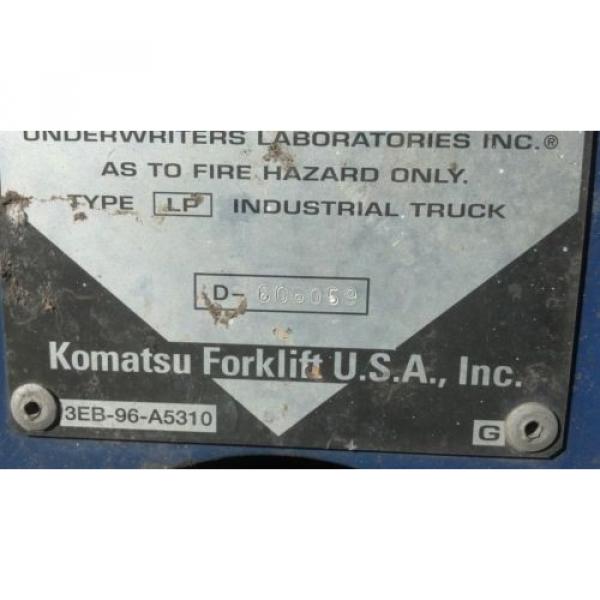 KOMATSU 4000 POUND FORKLIFT FG20C-12W FORK TRUCK LIFT TOW MOTOR PARTS OR REPAIR #9 image