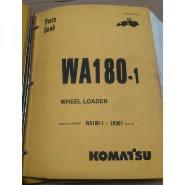 Komatsu WA180-1 Wheel Loader Parts Book #1 image