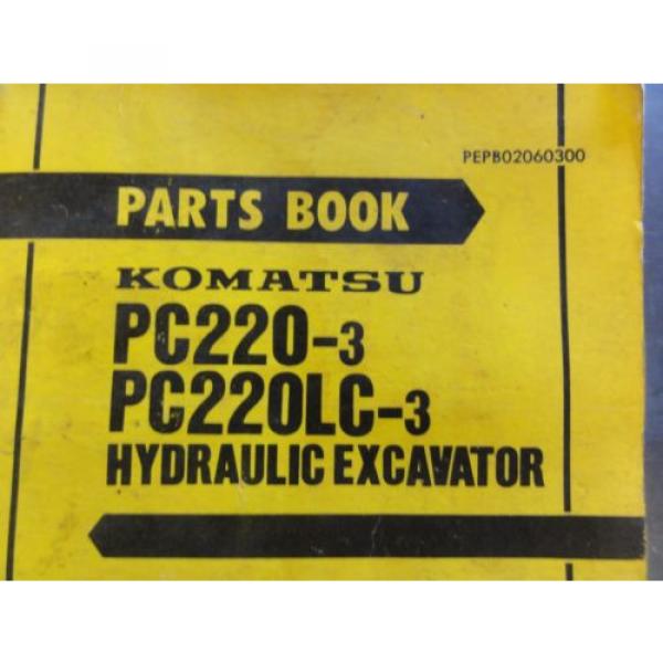 Komatsu PC220-3, PC220LC-3 Hydraulic Excavator Parts Book  PEPB02060300 #2 image