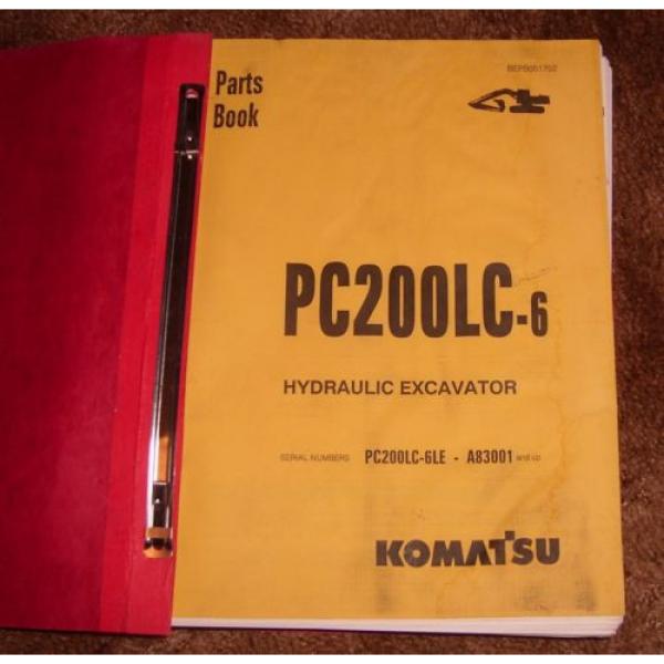 1998 Komatsu PC200LC Hydraulic Excavator Parts Book #2 image