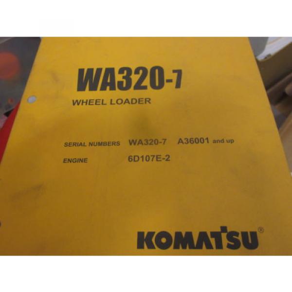 Komatsu WA320-7 Wheel Loader Parts Book Manual s/n A36001 &amp; Up #1 image