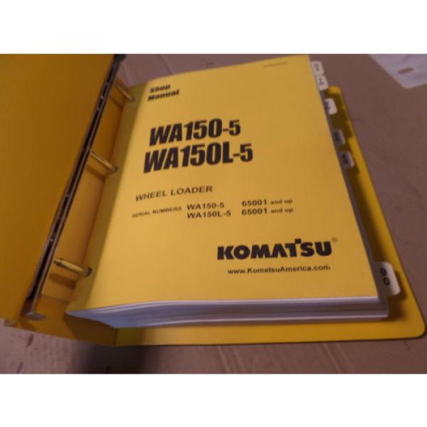 KOMATSU WA150-5 WA150L-5 WHEEL LOADER SHOP MANUAL S/N 65001 &amp; UP #2 image