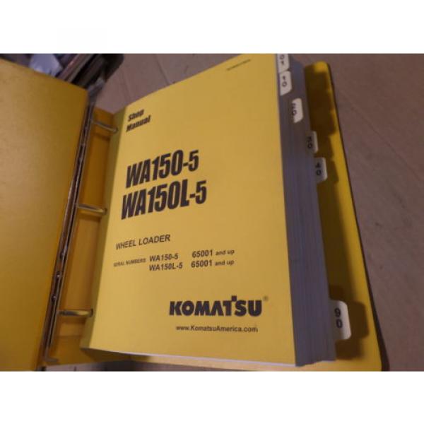 KOMATSU WA150-5 WA150L-5 WHEEL LOADER SHOP MANUAL S/N 65001 &amp; UP #3 image