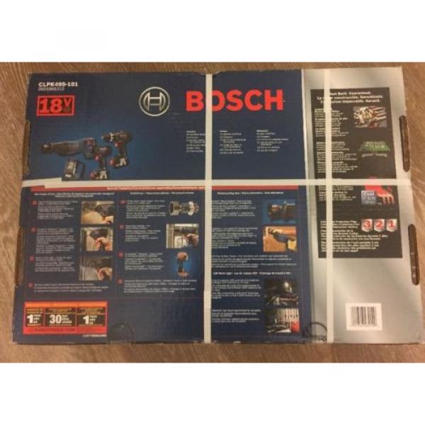 Bosch (CLPK495-181) - 18V Li-Ion 4-Tool Combo Kit...NEW....FREE S&amp;H!!! #2 image