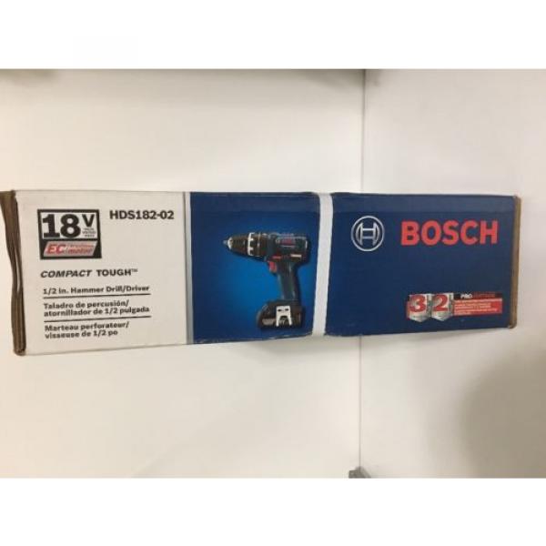 Bosch HDS182-02 18V EC Brushless 1/2 in. Hammer Drill/Driver-NEW #6 image
