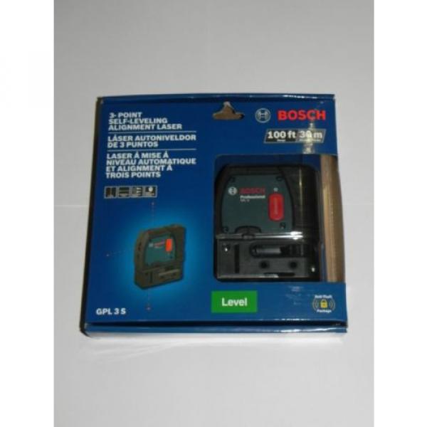 New BOSCH (GPL 3 S) 3 Point Self Leveling Alignment Laser - 100ft-30m #1 image