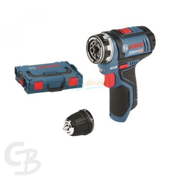 Bosch Cordless Drill GSR 12V-15 FC in L-BOXX click &amp; Go Solo Version 06019F6002 #1 image