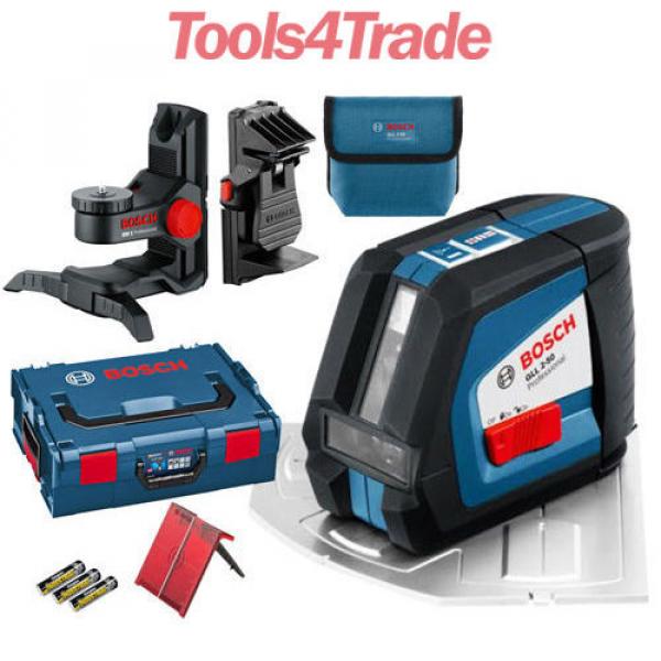 Bosch GLL 2-50 Cross Line Laser + BM1 Wall Mount+Ceiling Clamp+ LBoxx 0601063108 #1 image