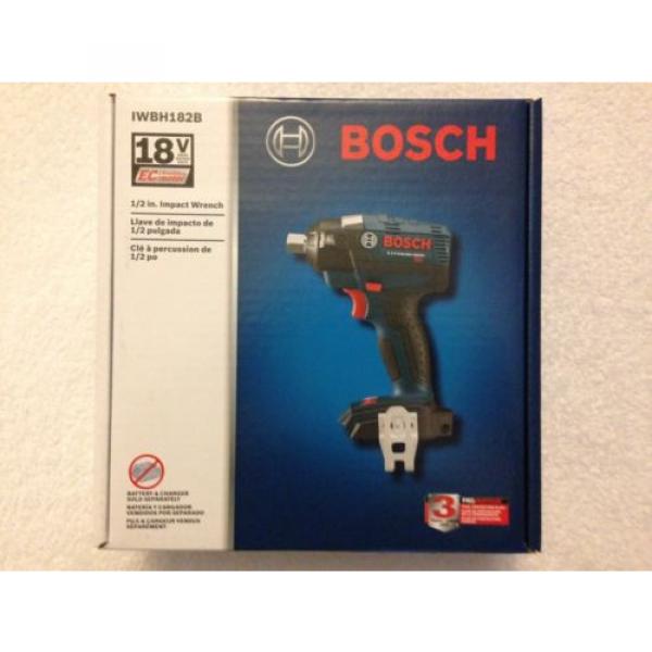 New Bosch 18V IWBH182B 1/2&#034; EC Brushless 3 Speed Impact Wrench W Pin Detent NIB #3 image
