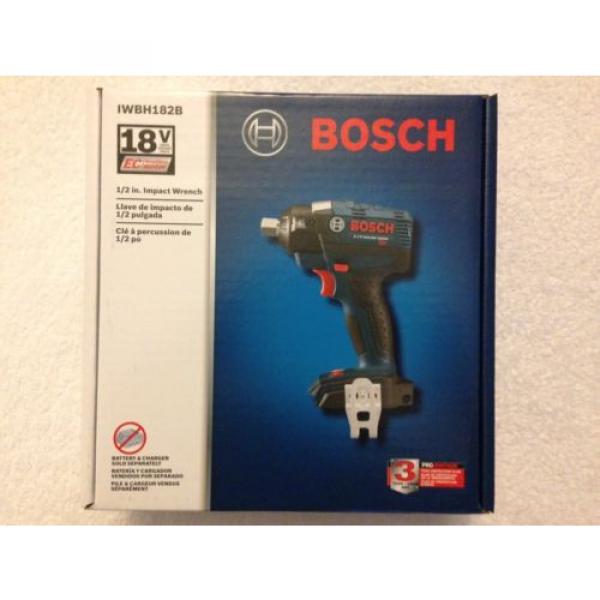 New Bosch 18V IWBH182B 1/2&#034; EC Brushless 3 Speed Impact Wrench W Pin Detent NIB #4 image