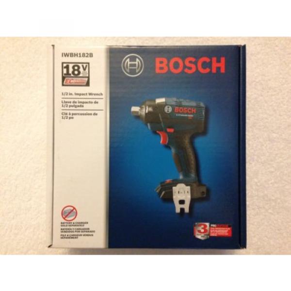 New Bosch 18V IWBH182B 1/2&#034; EC Brushless 3 Speed Impact Wrench W Pin Detent NIB #5 image