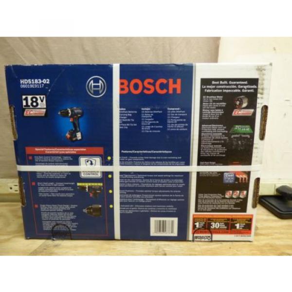 Bosch HDS183-02 18V 1/2&#034; Hammerdrill/Driver Kit *BRAND NEW* FREE SHIPPING!! #2 image