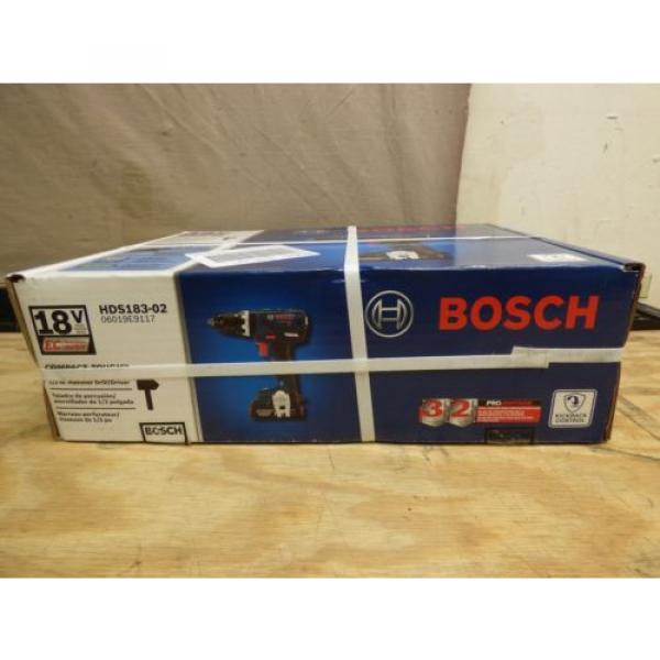Bosch HDS183-02 18V 1/2&#034; Hammerdrill/Driver Kit *BRAND NEW* FREE SHIPPING!! #4 image