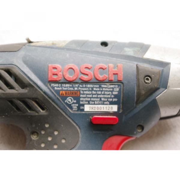 Bosch 10.8 V. PS40-2 Cordless Impact Drill Lithuim-Ion Drill with BAT411 Battery #4 image