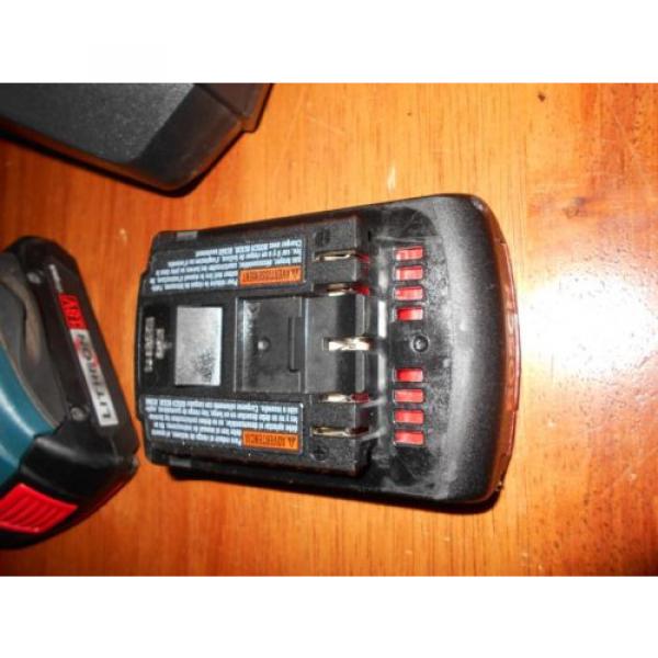 Bosch 18 volt lithium drill set w/2 batts, 30 minute peak charger and hard case #5 image