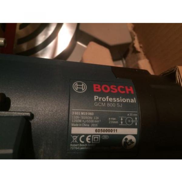 Bosch GCM800SJ Sliding Mitre Saw 8&#034;/216mm - Single Bevel 110V 0601B19060 #5 image