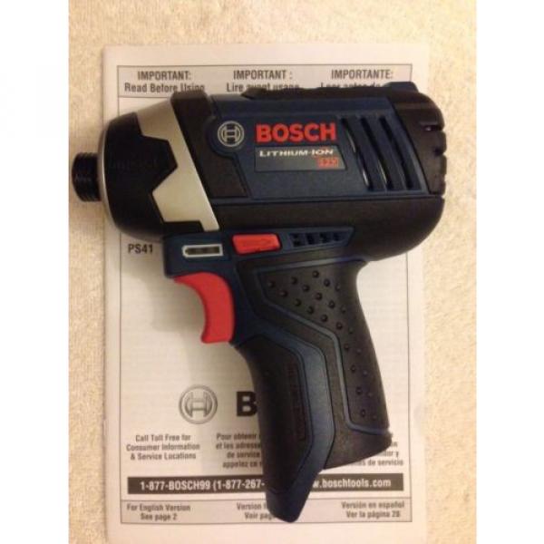 New Bosch 12V 12 Volt Lithium Ion PS41B 1/4&#034; Hex Cordless Impact Driver PS41 #6 image