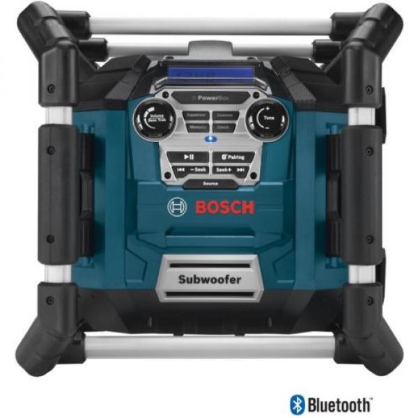 Bosch Water Resistant Cordless Bluetooth Jobsite Radio Power Box Blue Aluminum #1 image