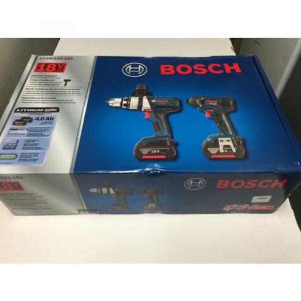 Bosch CLPK222-181 18V Cordless Li-Ion Hammer Drill/Impact Driver Combo Kit #1 image