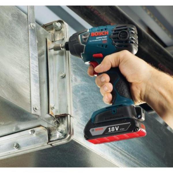 Bosch 18 Volt Lithium-Ion Cordless Electric 1/4 in. Variable Speed Impact Driver #6 image