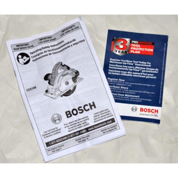 Bosch 18v Lithium Li Ion Cordless Circular Saw CCS180 CCS180B Bare Tool - NEW #7 image