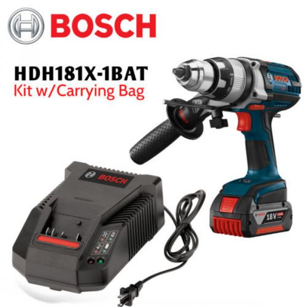 Bosch HDH181X-1BAT 18V Li-Ion 1/2&#034; Hammer Drill w/Active Response Technology NEW #1 image