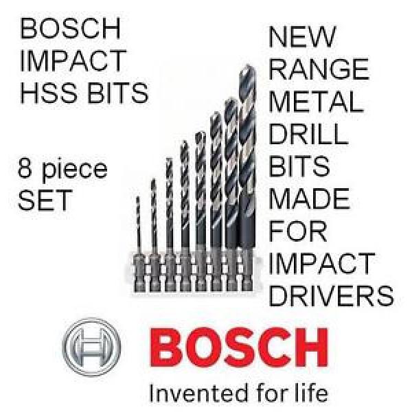BOSCH NEW IMPACT CONTROL HSS METAL 1/4 HEX IMPACT DRILL BITS #1 image