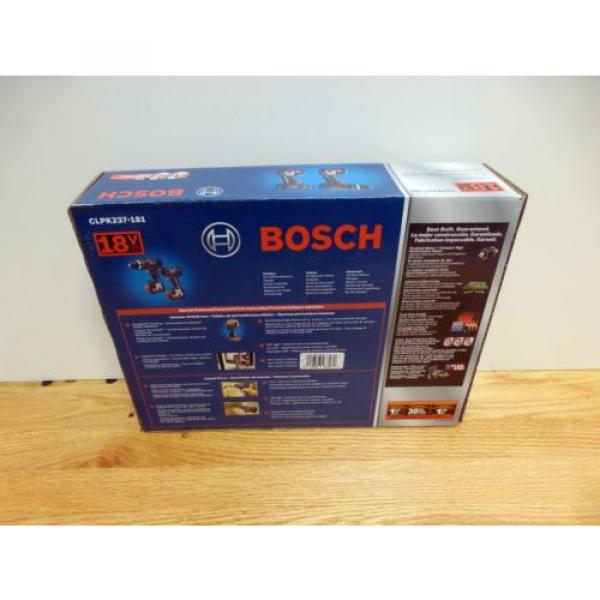 Bosch CLPK237-181 18V Combo Kit Tough Hammer Drill / Hex Impact Driver Brand New #2 image